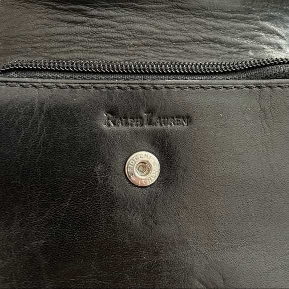 Black Ralph Lauren leather coin purse key ring - Picture 8 of 8